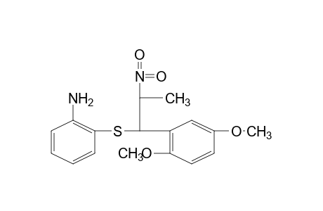 o-{[2,5-dimethoxy-alpha-(1-nitroethyl)benzyl]thio}aniline