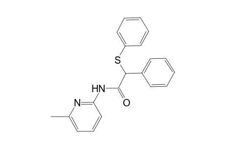 N-(6-methyl-2-pyridinyl)-2-phenyl-2-(phenylsulfanyl)acetamide