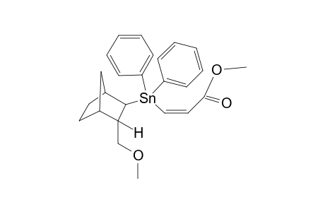 Methyl (Z)-3 {(1SR,2RS,3SR,4RS)-3-methoxycarbonylbicyclo[2.2.1]heptan-2-yl(diphenylstannyl}prop-2-enoate