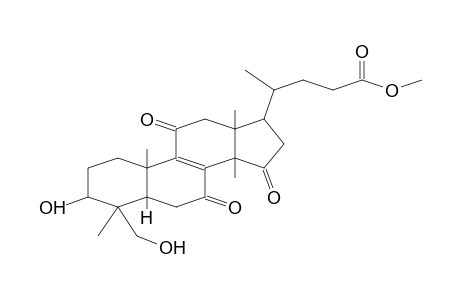 CHOL-8-EN-24-OIC ACID, 3-HYDROXY-4-(HYDROXYMETHYL)-4,14-DIMETHYL-7,11,15-TRIOXO- METHYL ESTER