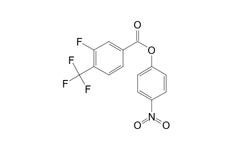 3-Fluoro-4-trifluoromethylbenzoic acid, 4-nitrophenyl ester