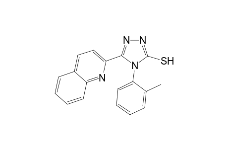 4-(2-methylphenyl)-5-(2-quinolinyl)-4H-1,2,4-triazole-3-thiol