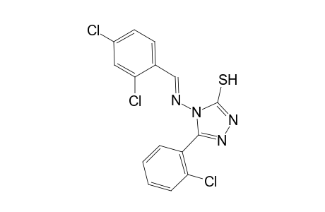 5-(2-chlorophenyl)-4-{[(E)-(2,4-dichlorophenyl)methylidene]amino}-4H-1,2,4-triazol-3-yl hydrosulfide