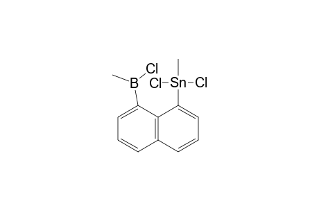 1-(DICHLOROMETHYLSTANNYL)-8-(CHLOROMETHYLBORYL)-NAPHTHALENE