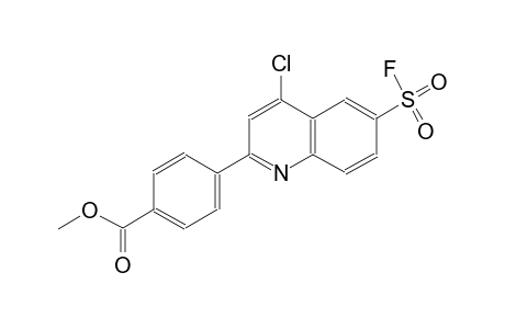 p-[4-chloro-6-(fluorosulfonyl)-2-quinolyl]benzoic acid, methyl ester