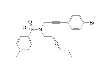 (Ra)-N-(3-(4-bromophenyl)prop-2-ynyl)-N-(2,3-heptadienyl)p-tosylamide