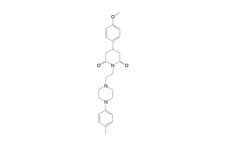 3-(p-methoxyphenyl)-N-[2-(4-tolyl-1-piperazinyl)ethyl]glutarimide