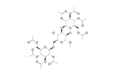 1A-METHYL-[2-N-ACETYL-BETA-GLUCOPYRANOSYL-(1C->3)-O-2-N-ACETYL-BETA-GLUCOPYRANOSYL-(1B->6)]-ALPHA-MANNOPYRANOSIDE