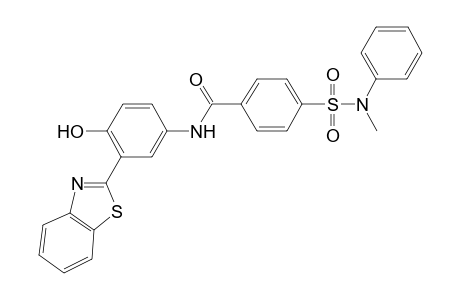 benzamide, N-[3-(2-benzothiazolyl)-4-hydroxyphenyl]-4-[(methylphenylamino)sulfonyl]-