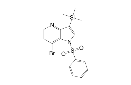 1-Benzenesulfonyl-7-bromo-3-trimethylsilanyl-1H-pyrrolo[3,2-c]pyridine