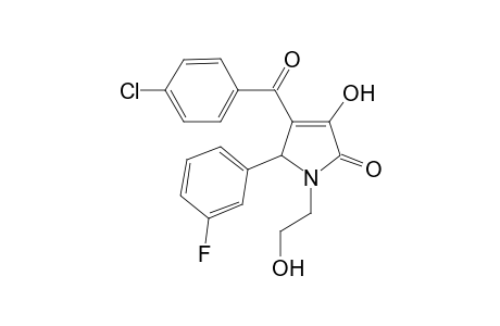 4-(4-Chloro-benzoyl)-5-(3-fluoro-phenyl)-3-hydroxy-1-(2-hydroxy-ethyl)-1,5-dihydro-pyrrol-2-one