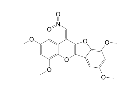 11-Nitromethylene-2,4,7,9-tetramethoxy-11H-benzofuro[3,2-b][1]benzopyran