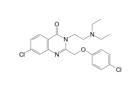 7-chloro-2-[(p-chlorophenoxy)methyl]-3-[2-(diethylamino)ethyl]-4-(3H)-quinazolinone