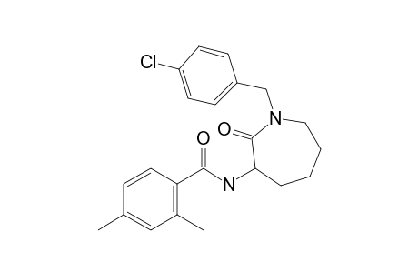 N-[1-(4-Chlorobenzyl)-2-oxoazepan-3-yl]-2,4-dimethylbenzamide