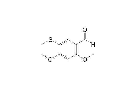 2,4-Dimethoxy-5-(methylthio)benzaldehyde