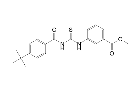 m-[3-(p-tert-butylbenzoyl)-2-thioureido]benzoic acid, methyl ester