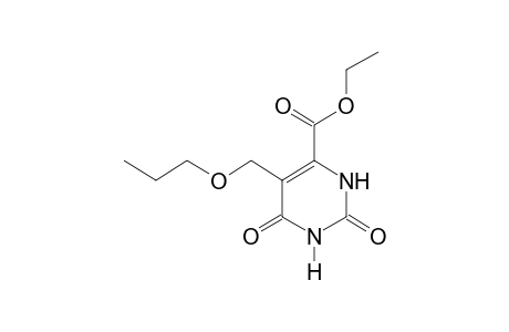 2,6-dioxo-5-(propoxymethyl)-1,2,3,6-tetrahydro-4-pyrimidine carboxylic acid, ethyl ester