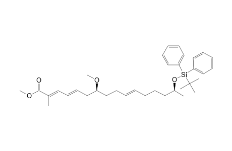 Methyl 15(S)-[(t-butyldiphenylsilyl)oxy]-2-methyl-7(S)-methoxyhexadeca-2,4,10-trienoate