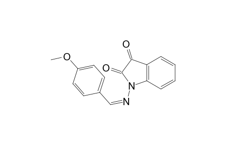 Indole-2,3-dione, 1-[(p-methoxybenzylidene)amino]-