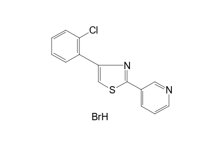 3-[4-(o-chlorophenyl)-2-thiazolyllpyridine, monohydrobrom1de