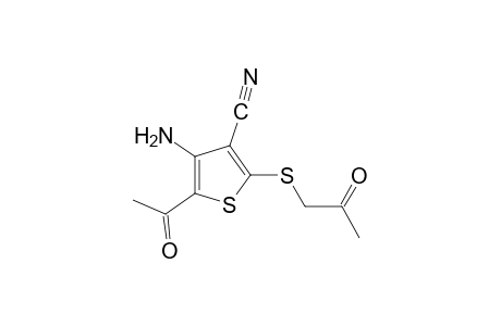 2-(acetonylthio)-5-acetyl-4-amino-3-thiophenecarbonitrile