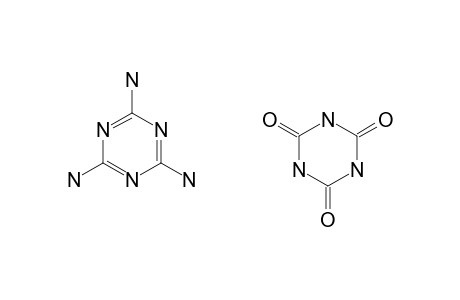 Cyanuric acid, compound with melamine