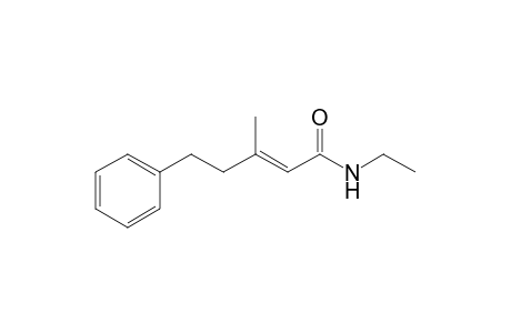 (E)-N-Ethyl-3-methyl-5-phenyl-pent-2-enamide