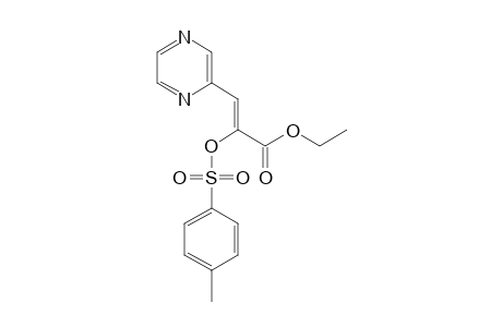 Pyrazinepropenoic acid, .alpha.-p-toluenesulfonyloxy-, ethyl ester