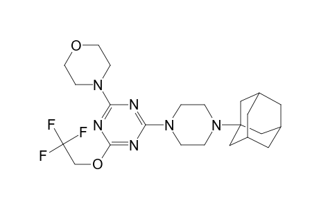 4-[4-[4-(1-adamantyl)-1-piperazinyl]-6-(2,2,2-trifluoroethoxy)-1,3,5-triazin-2-yl]morpholine