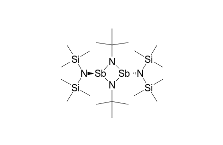 TRANS-2,4-BIS-[BIS-(TRIMETHYLSILYL)-AMINO]-1,3-DI-TERT.-BUTYL-1,2,3,4-DIAZADISTIBETIDINE