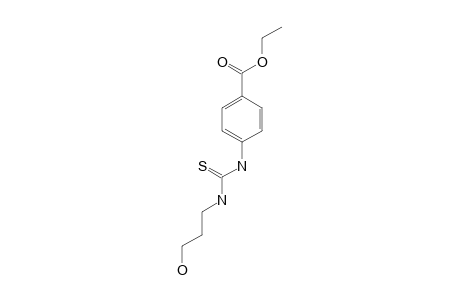 p-[3-(3-hydroxypropyl)-2-thioureido]benzoic acid, ethyl ester