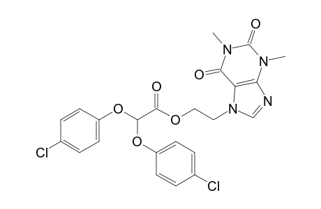 7-(2-hydroxyethyl)theophylline, bis(p-chlorophenoxy)acetate