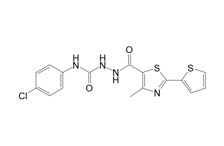 4-(p-Chlorophenyl)-1-{[4-methyl-2-(2-thienyl)-5-thiazolyl]carbonyl}semicarbazide