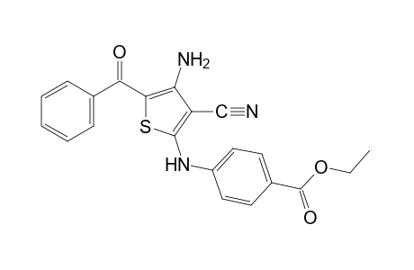 p-[(4-amino-5-benzoyl-3-cyano-2-thienyl)amino]benzoic acid, ethyl ester