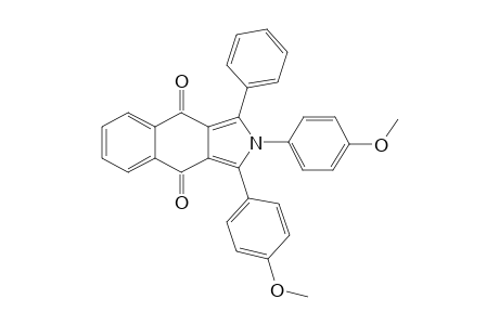 2H-benz[f]isoindole-4,9-dione, 1,2-bis(4-methoxyphenyl)-3-phenyl-