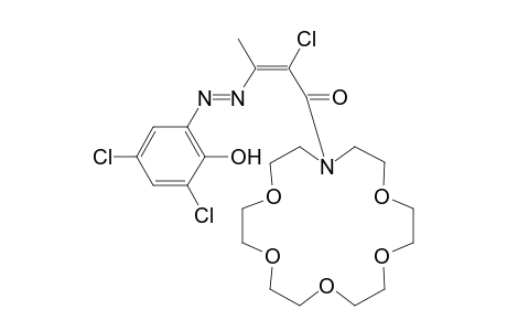 16-[2'-Chloro-3'-(3",5"-dichloro-2"-hydroxyphenylazo)but-2'-enoyl]-1,4,7,10,13-pentaoxa-16-azacycopentadecane