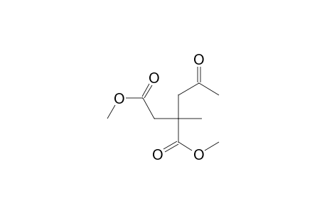 Butanedioic acid, 2-methyl-2-(2-oxopropyl)-, dimethyl ester, (.+-.)-