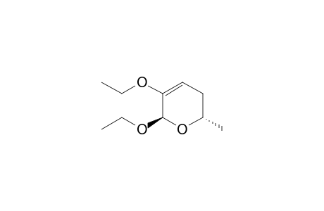 (2R*,6S*)-2,3-Diethoxy-6-methyl-5,6-dihydro-2H-pyran