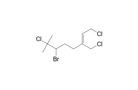 (Z)-6-bromanyl-1,7-bis(chloranyl)-3-(chloromethyl)-7-methyl-oct-2-ene