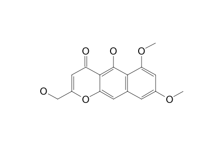 NIGERASPERONE-A;5-HYDROXY-6,8-DIMETHOXY-2-HYDROXYMETHYL-4H-NAPHTHO-[2,3-B]-PYRAN-4-ONE