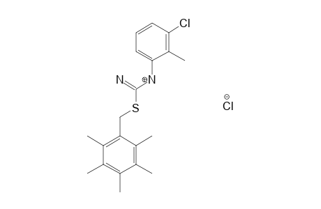 3-(3-chloro-o-tolyl)-2-(2,3,4,5,6-pentamethylbenzyl)-2-thiopseudourea, monohydrochloride