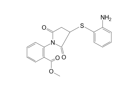 o-{2-[(o-AMINOPHENYL)THIO]SUCCINIMIDO}BENZOIC ACID, METHYL ESTER