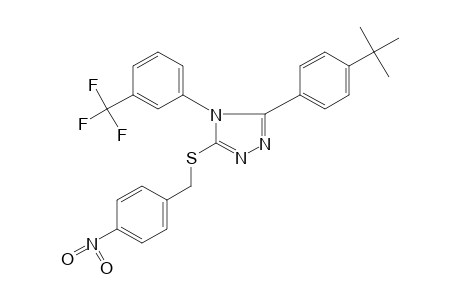 3-(p-tert-butylphenyl)-5-[(p-nitrobenzyl)thio]-4-(alpha,alpha,alpha-triflioro-m-tolyl)-4H-1,2,4-triazole
