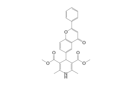 2,6-Dimethyl-4-(4-oxo-2-phenyl-1-benzopyran-6-yl)-1,4-dihydropyridine-3,5-dicarboxylic acid dimethyl ester