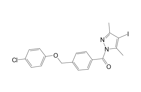 1-{4-[(4-chlorophenoxy)methyl]benzoyl}-4-iodo-3,5-dimethyl-1H-pyrazole