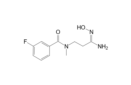 3-Fluoro-N-[2-(N-hydroxycarbamimidoyl)-ethyl]-N-methyl-benzamide