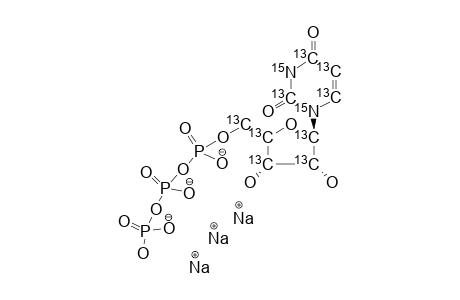 Uridine-913C-2-15N 5'-triphosphate sodium salt