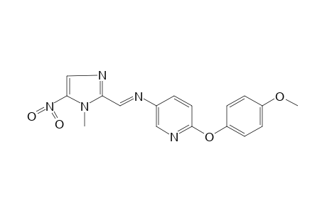 2-(p-methoxyphenoxy)-5-{[(1-methyl-5-nitroimidazol-2-yl)methylene]amino}pyridine