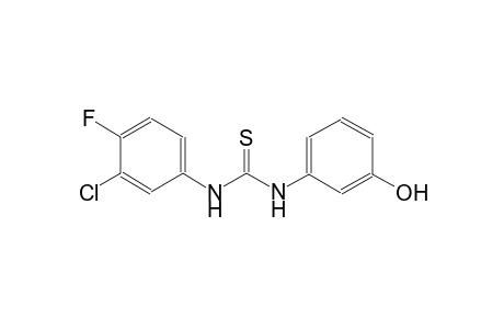 N-(3-chloro-4-fluorophenyl)-N'-(3-hydroxyphenyl)thiourea