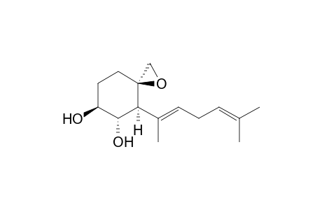 (3R,4S,5S,6S)-4-{(1E)-1,5-Dimethylhexa-1,4-dien-1-yl}-1-oxaspiro[2.5]octane-5,6-diol